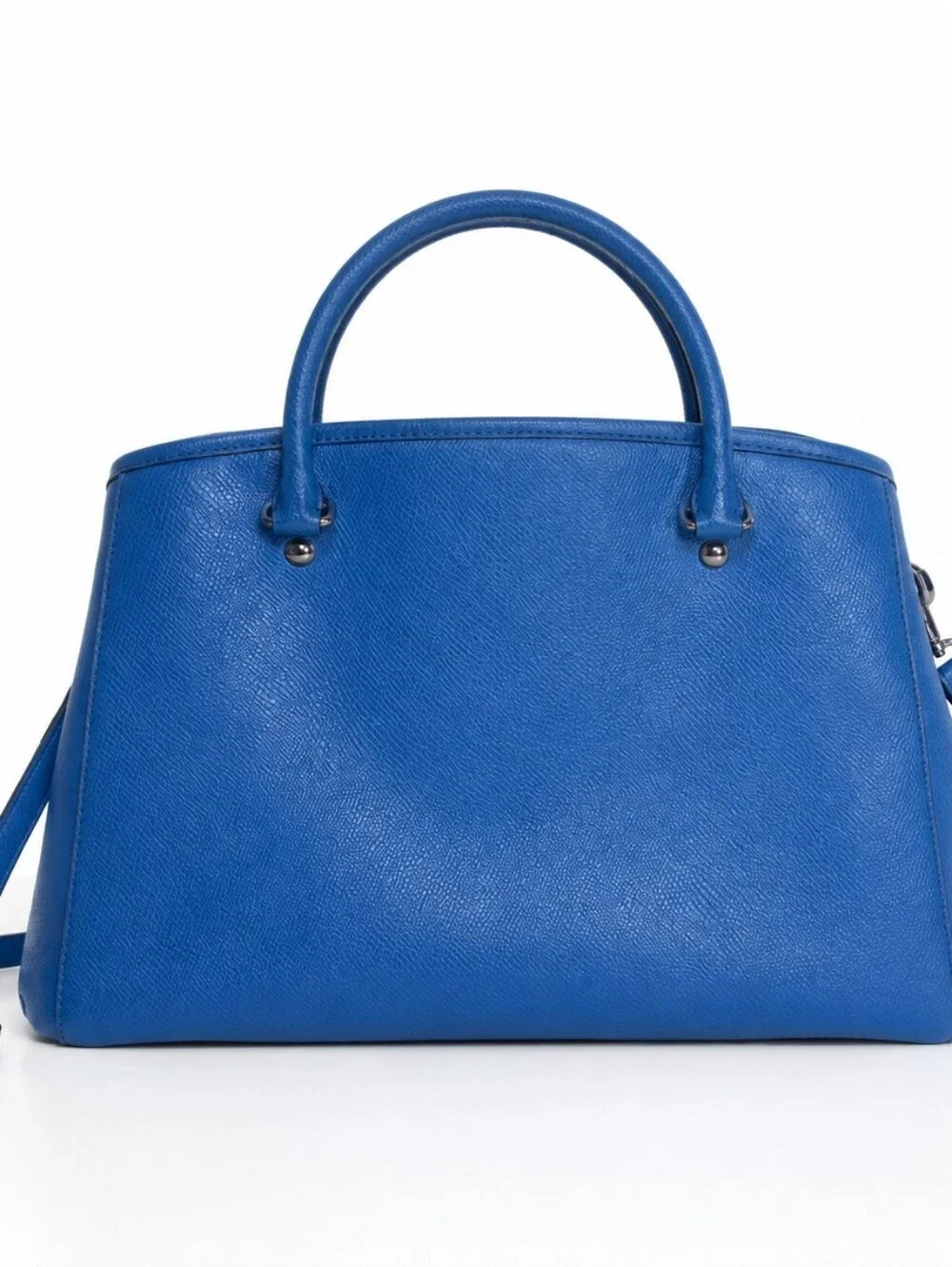 COACH Margot Blue Pebbled Leather Crossbody/Satchel